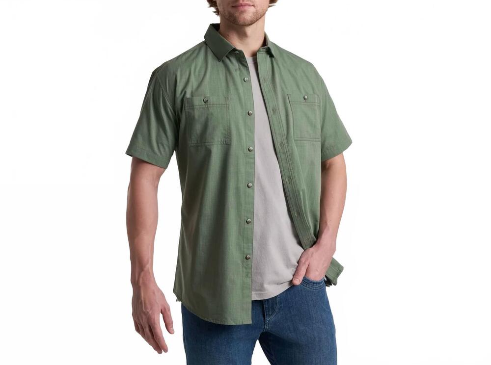 NEW KUHL men's button shirt in green